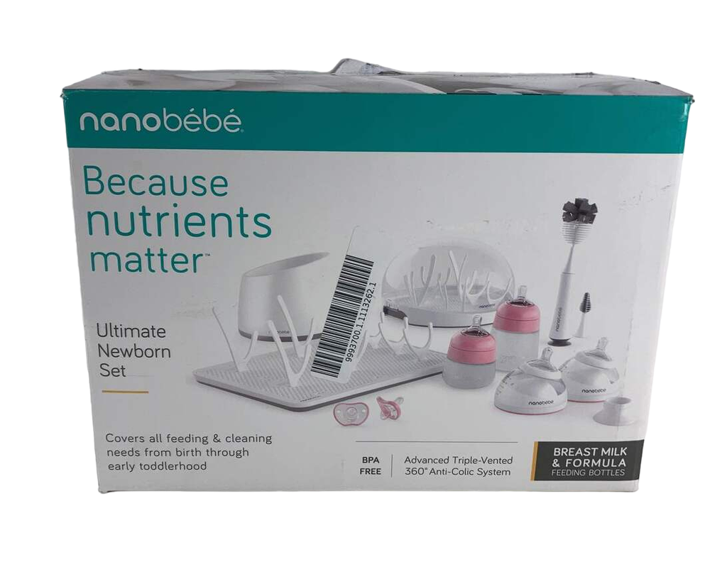 Nanobébé Complete Feeding Set, Pink