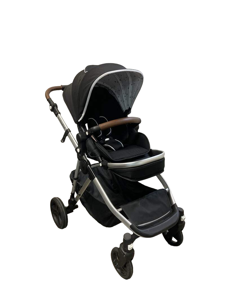 Mockingbird Single to Double Stroller, 2021, Silver with Penny Leather