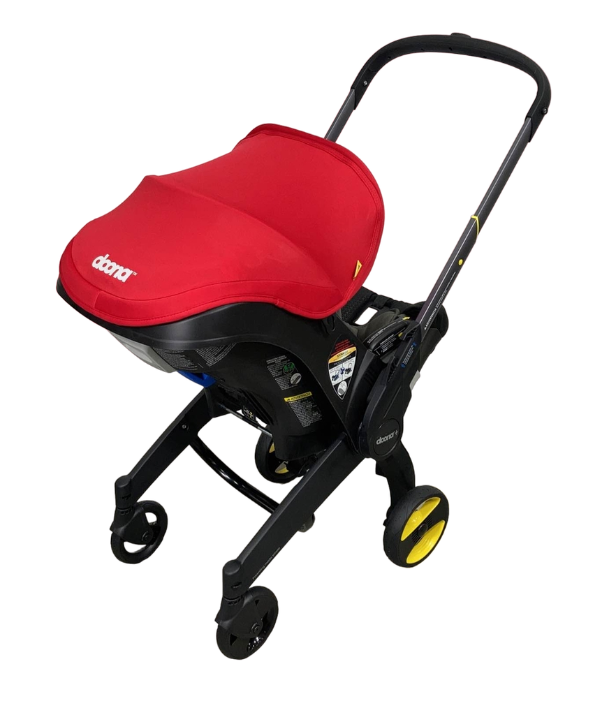 Doona Infant Car Seat & Stroller Combo, 2022, Flame Red