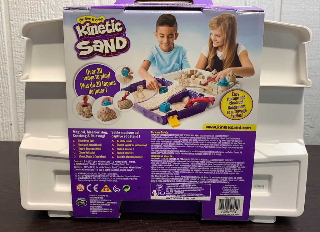 Kinetic Sand, Folding Sand Box with 2 Pounds of Kinetic Sand - The