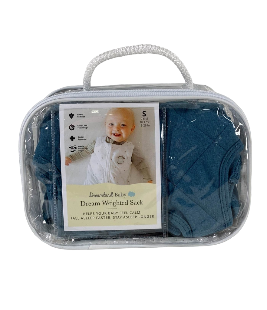 Dreamland Weighted Sleep Sack, 06 months, Ocean Blue