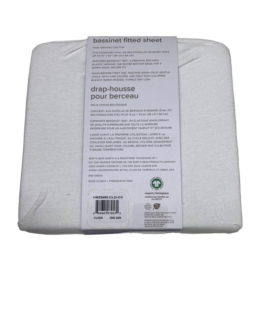 Burt's Bees Baby Sheet, Cloud