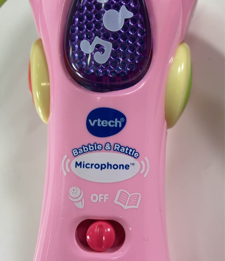 VTech Baby Babble and Rattle Microphone, Blue Small