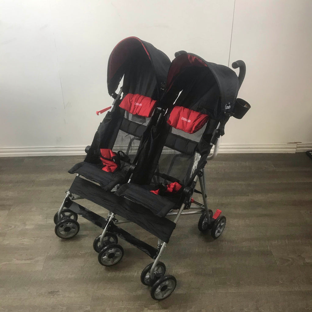 Kolcraft cloud side sales by side umbrella stroller