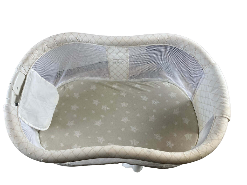 Halo BassiNest Swivel Sleeper Essentia Series Blue Ikat