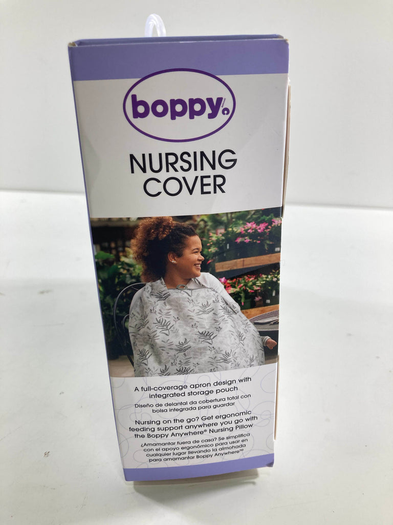 Boppy Nursing Cover, Grey Ferns