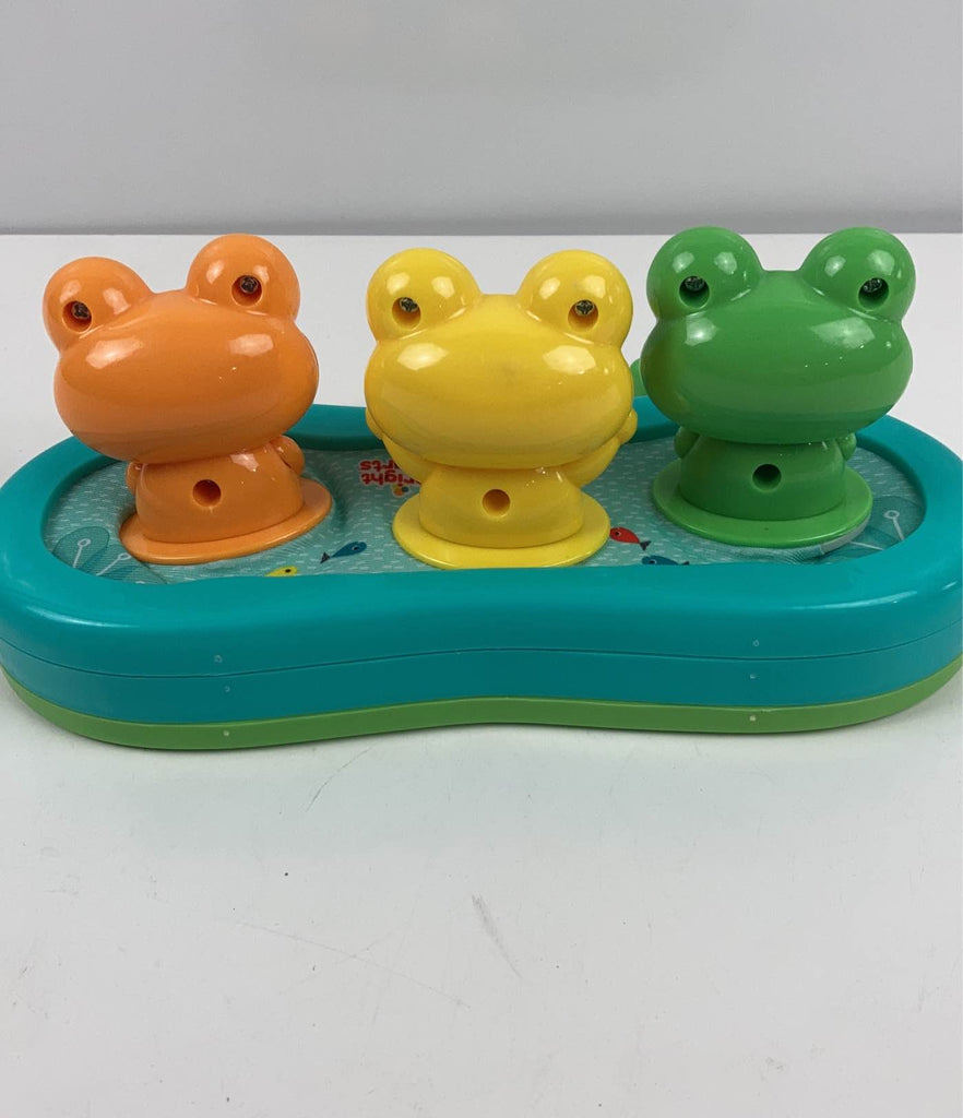 Vtg Fisher Price Bright Expressions Click-Clack Froggie Frog Baby