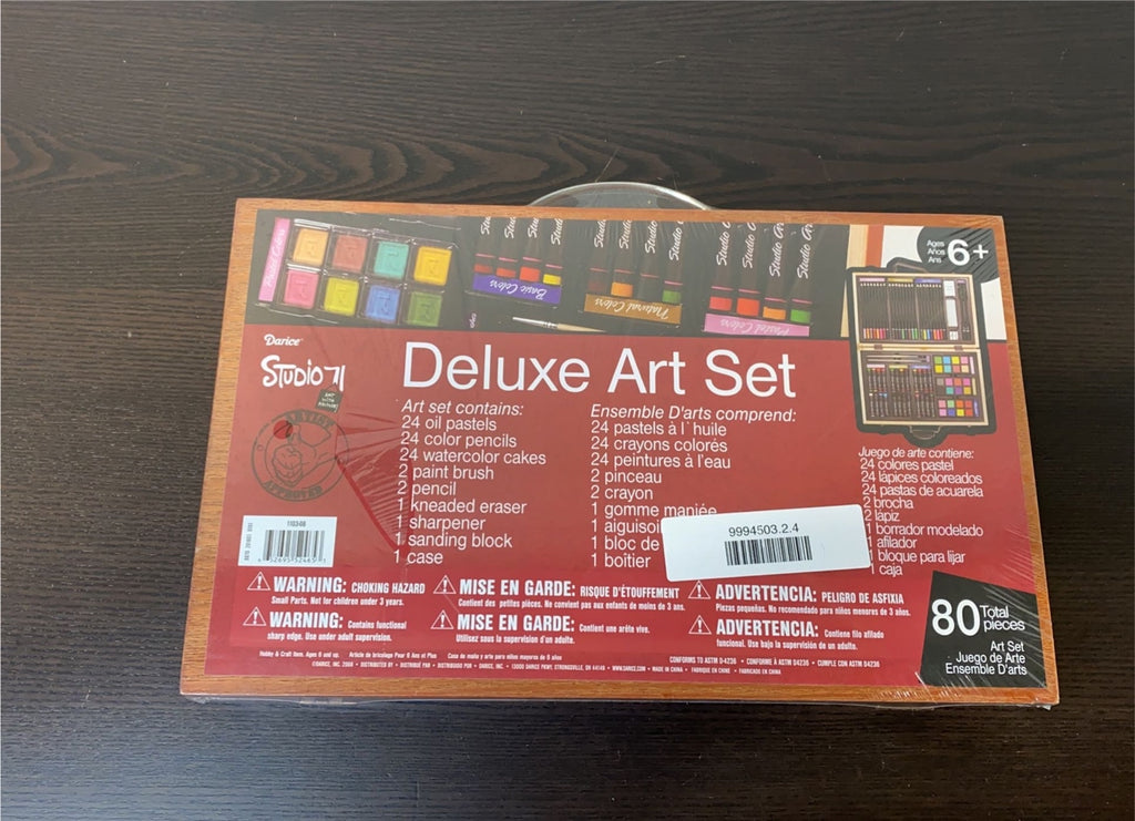  Darice 80-Piece Deluxe Art Set – Art Supplies for