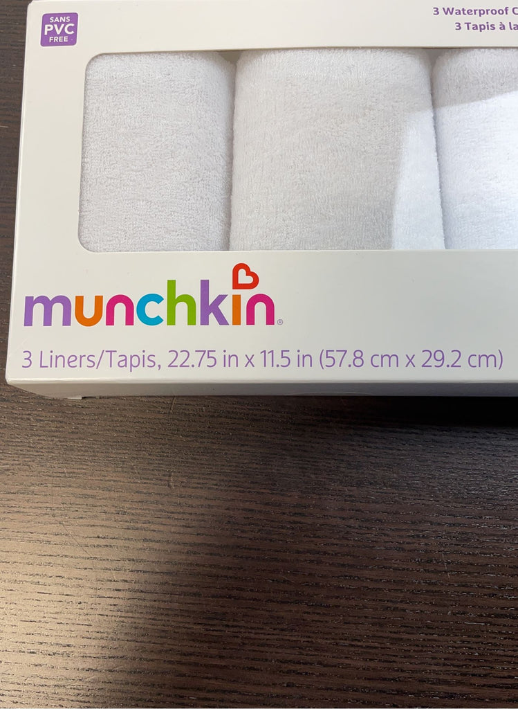 Munchkin Waterproof Changing Pad Liners, 3 Pack