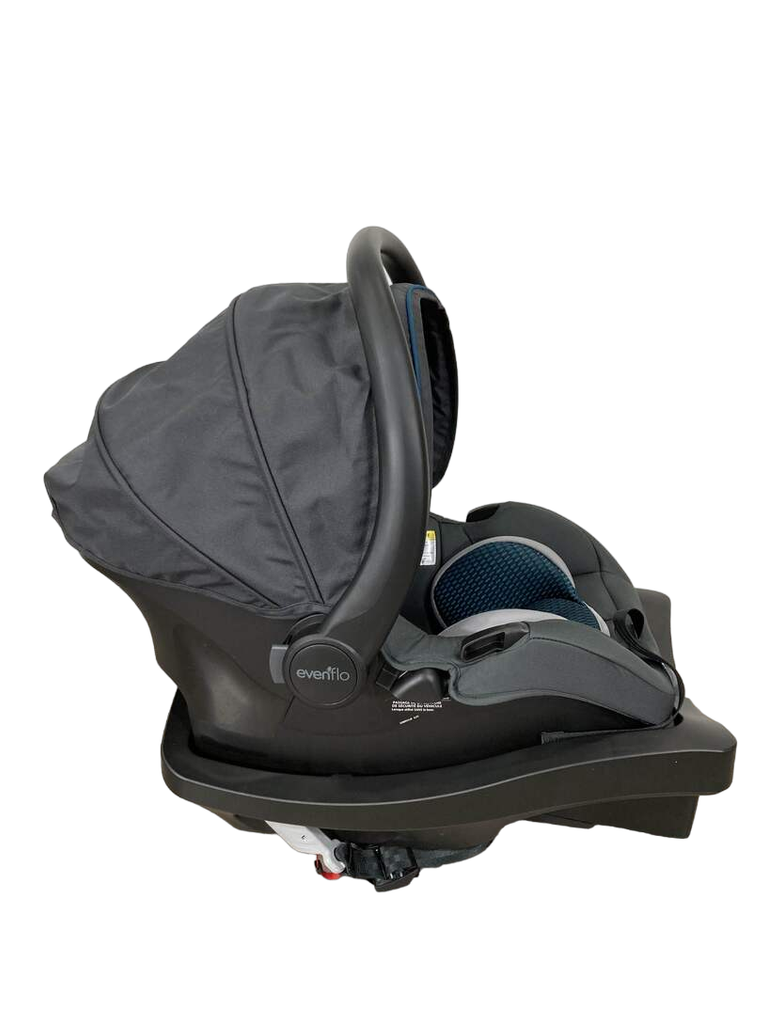 Evenflo LiteMax DLX Infant Car Seat with SafeZone Load Leg Base, 2022,