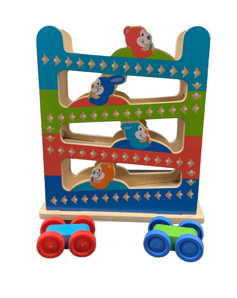 Melissa and doug roll hot sale and ring ramp tower