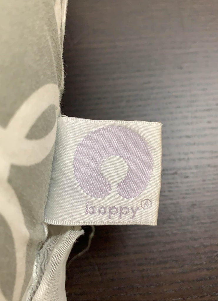 Boppy Slipcovered Total Body Pregnancy Pillow Grey/White