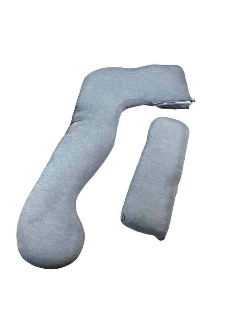Pharmedoc Full Body UShaped Pregnancy Pillow, Grey