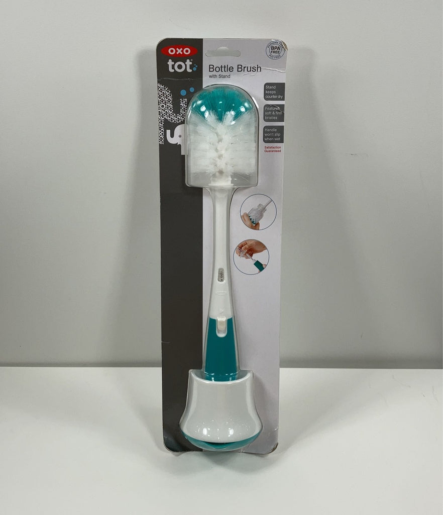 Bottle Brush With Stand - Teal