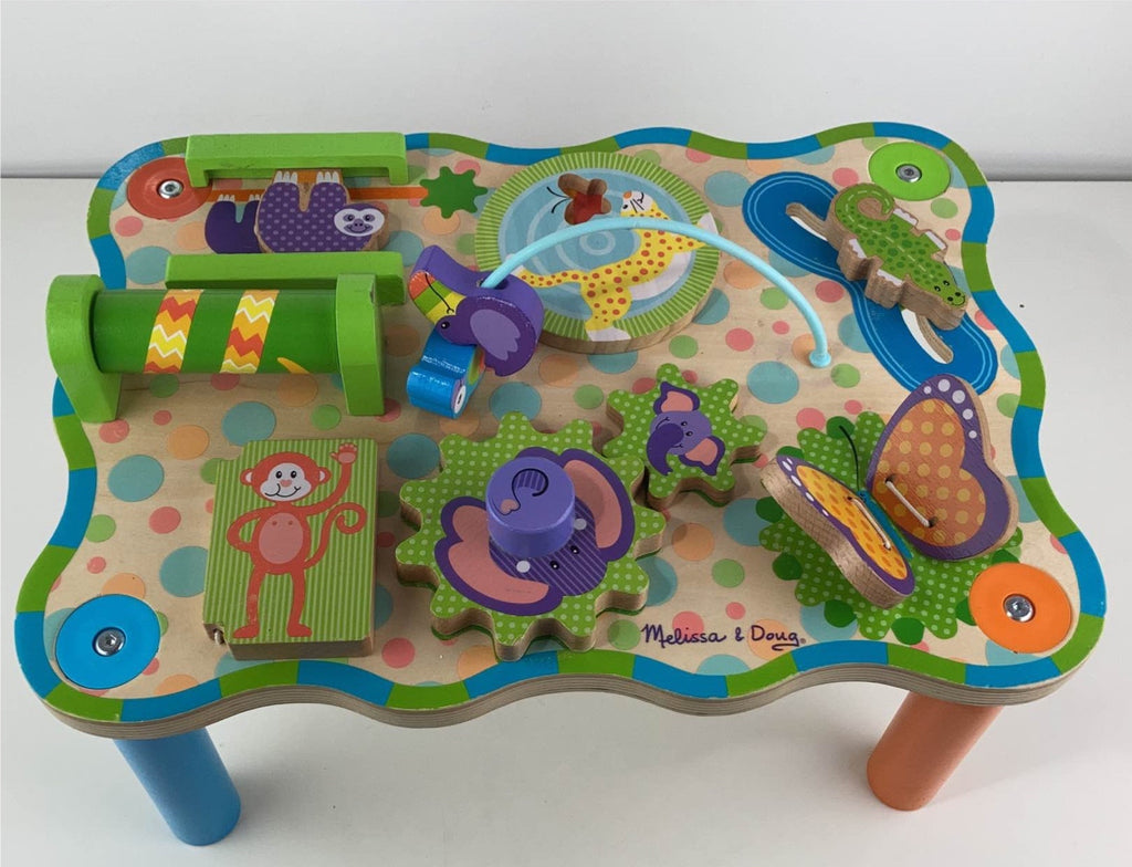 Melissa & Doug First Play Children’s Jungle Wooden Activity Table