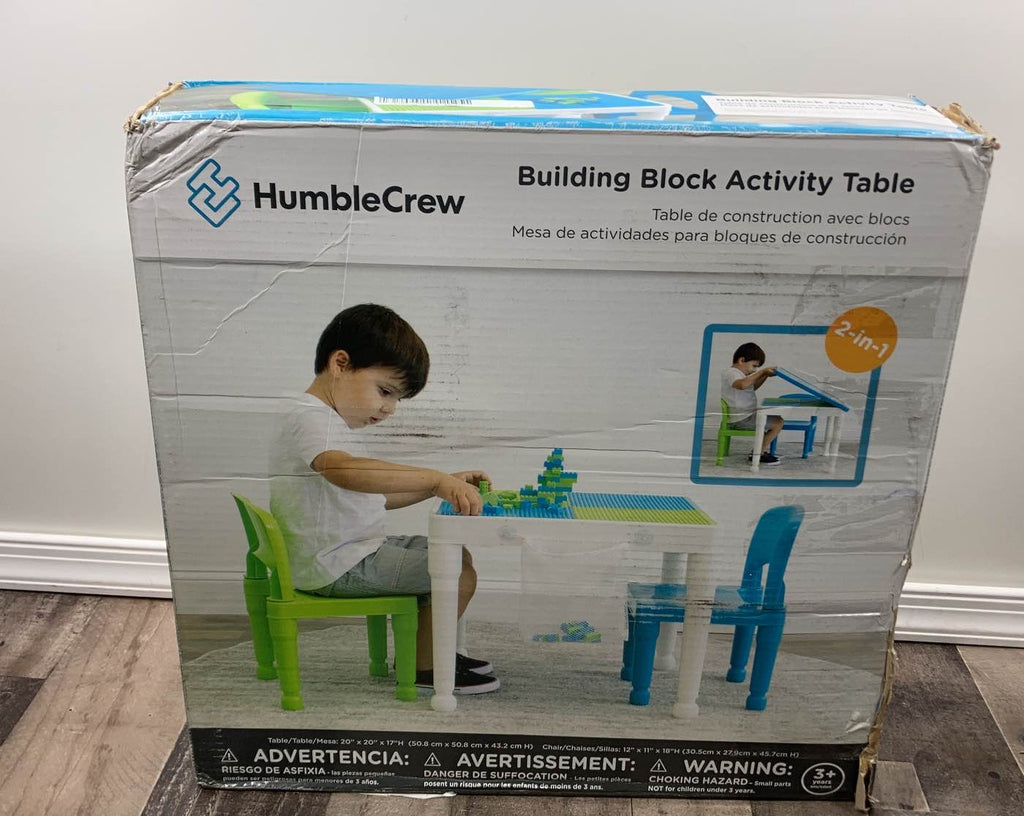Humble Crew Building Block Activity Table And Chairs
