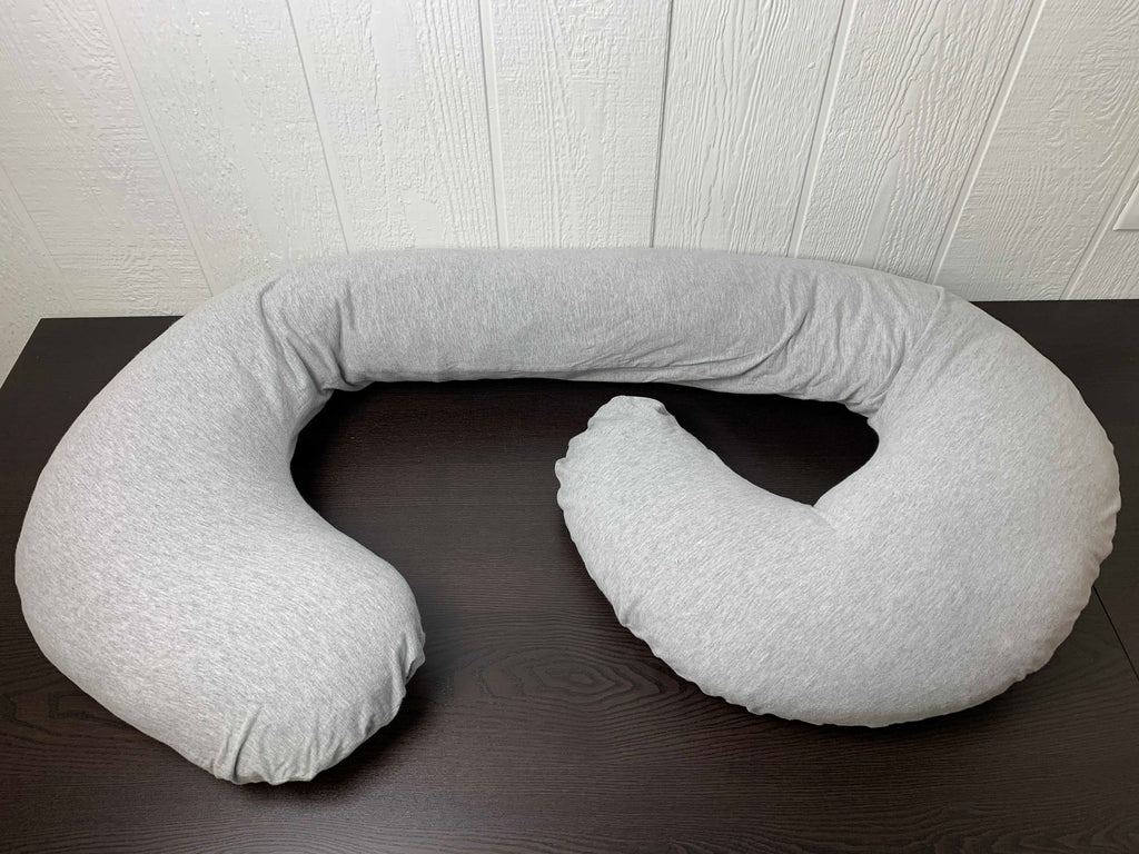 Leachco Snoogle Total Body Pillow, Jersey Grey