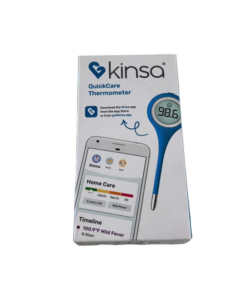 Kinsa QuickCare Smart Thermometer for Fever - Digital Medical Baby