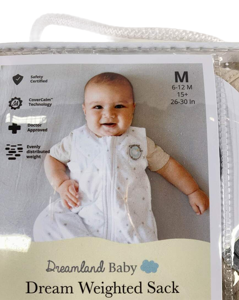 Dreamland Weighted Swaddle, Beige, 612 Months