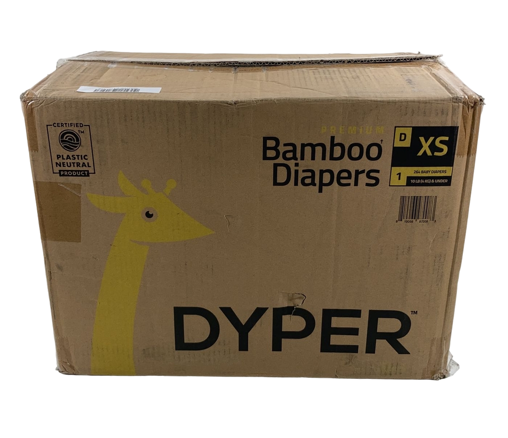 DYPER Bamboo Diaper XS 10 Pounds and Under 264 Count