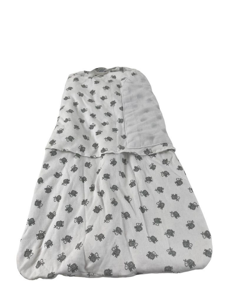 Halo SleepSack Swaddle, White Lamb Scribble, Small