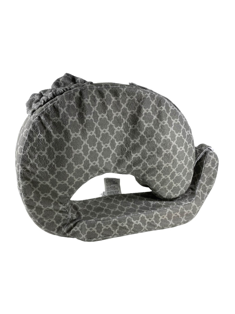 My Brest Friend Deluxe Nursing Pillow, Flower Key Gray