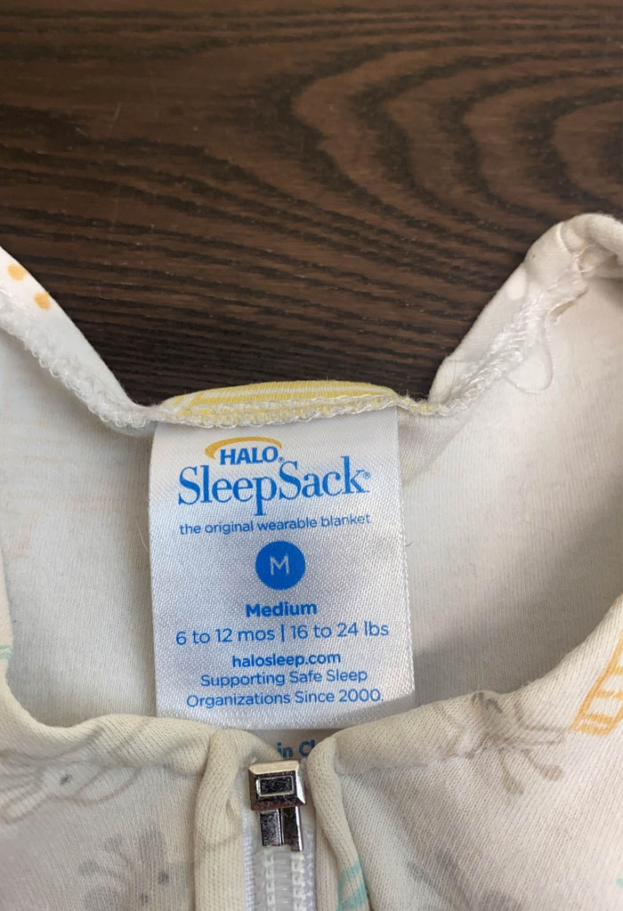 Halo Cotton Sleepsack, Medium, Giraffe print