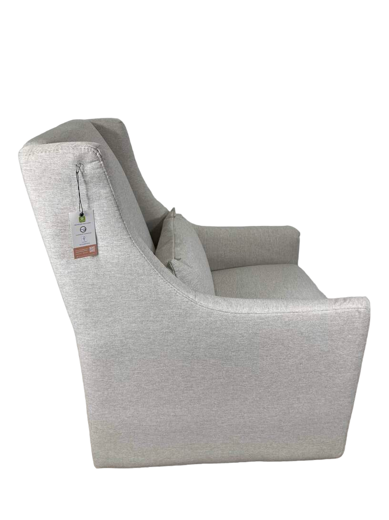 Babyletto toco swivel glider and ottoman white discount linen