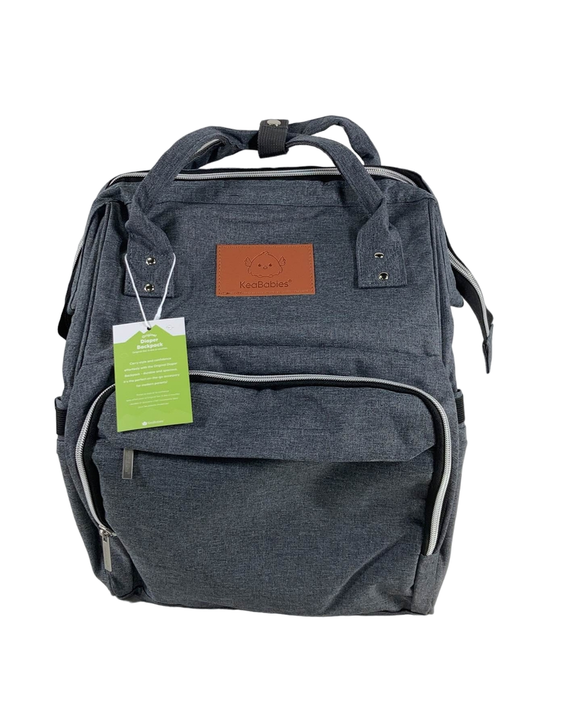 KeaBabies Rove Diaper Backpack - Charcoal
