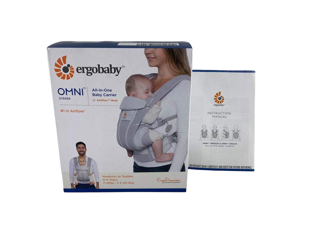 Ergobaby Omni Breeze All-Position Mesh Baby Carrier - Pearl Gray