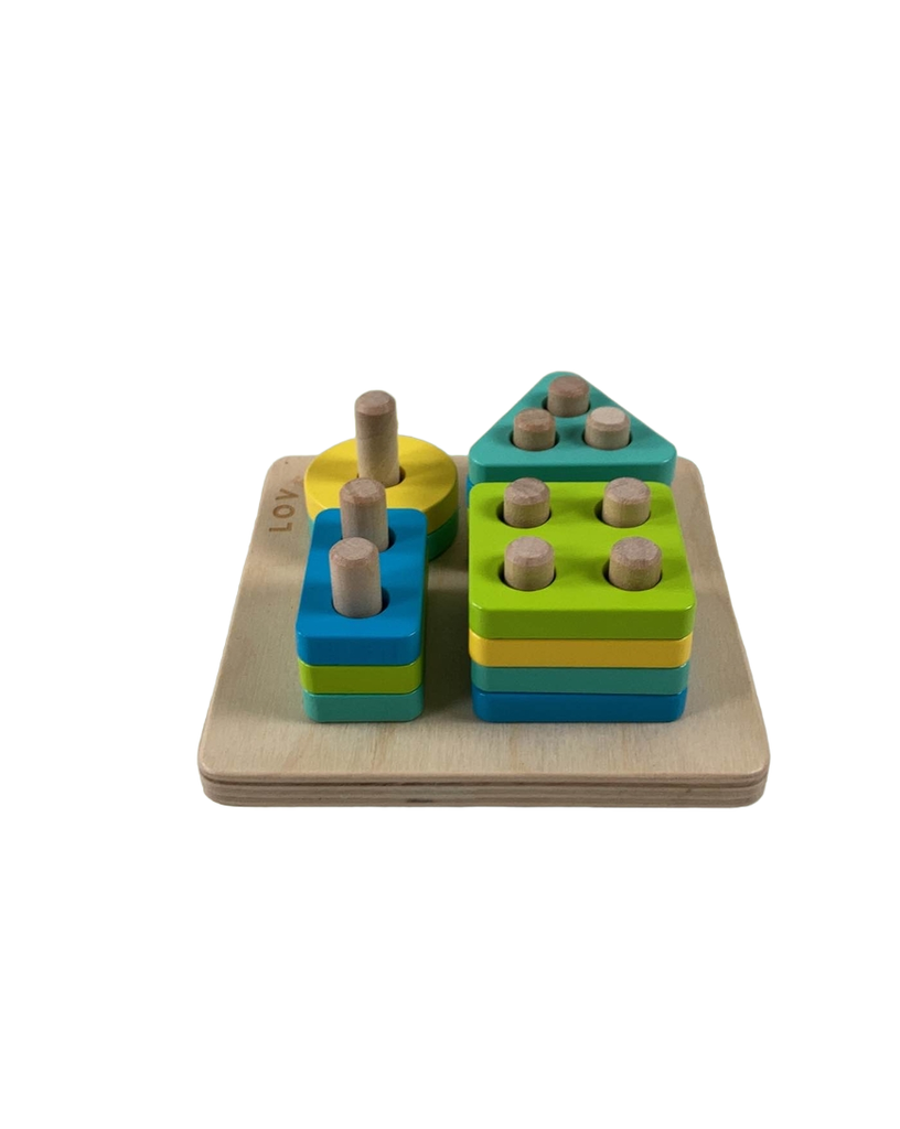 Lovevery Sort and Stack Peg Puzzle