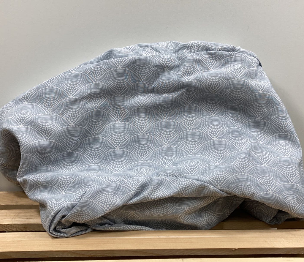 My Brest Friend Twins Plus Slipcover, Blue Mini Dots