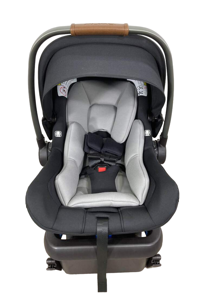 Nuna Pipa Lite LX Infant Car Seat, Caviar, 2022