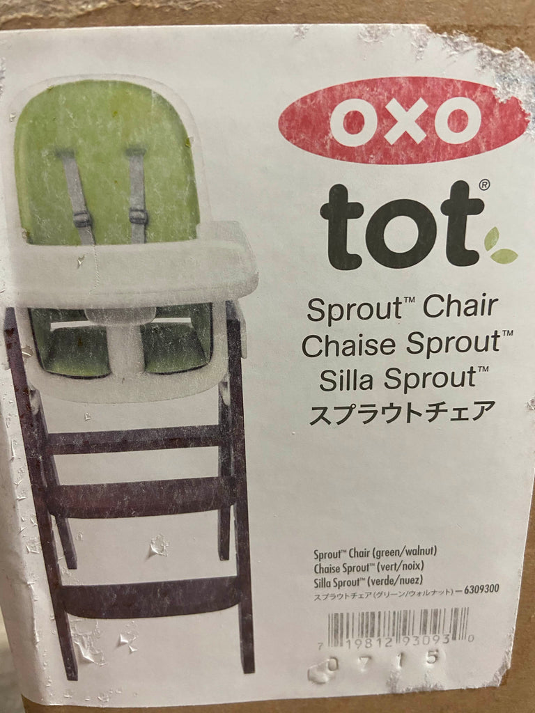 OXO Tot Sprout High Chair, Green/Walnut