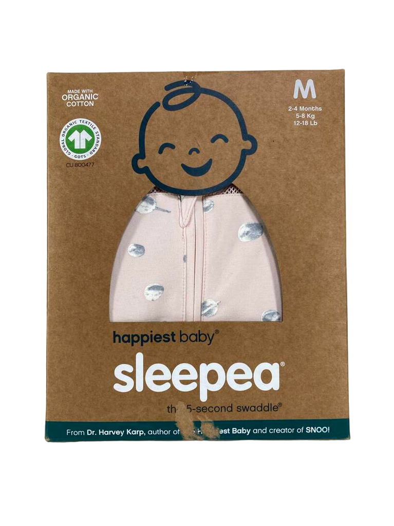 Happiest Baby Sleepea Swaddle, Teal Stars, Medium