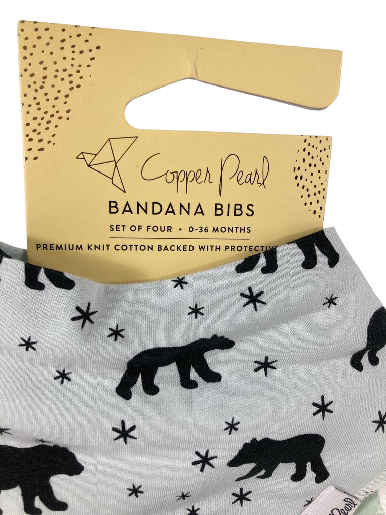 Copper Pearl Bandana Bibs, 4Pack, Archer