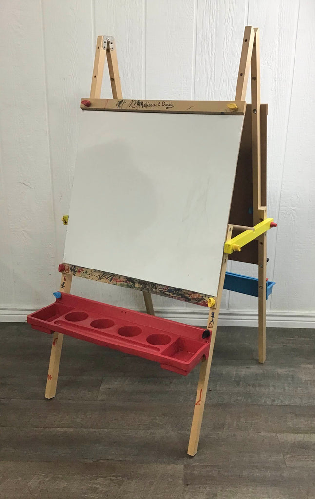 Melissa & Doug Deluxe Standing Wooden Art Easel