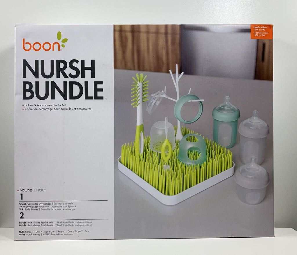 Boon Nursh Bundle Bottle Feeding and Cleaning Set