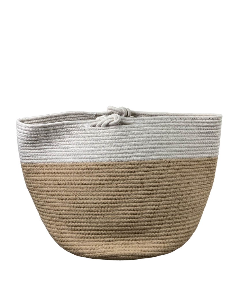 Sprucely Nesting Rope Baskets Set Of 2, Medium/Large, Oat