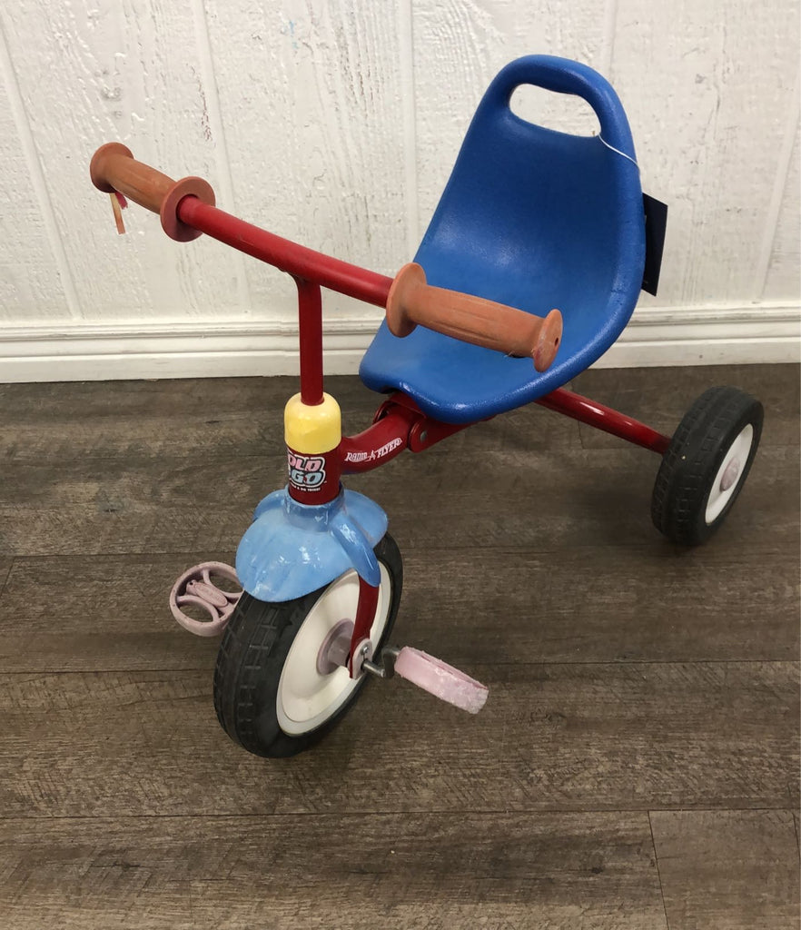 radio flyer fold to go trike with bucket