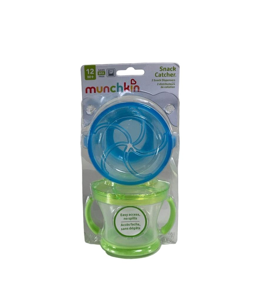 Munchkin Snack Catcher , 2 Pack, Blue/Green