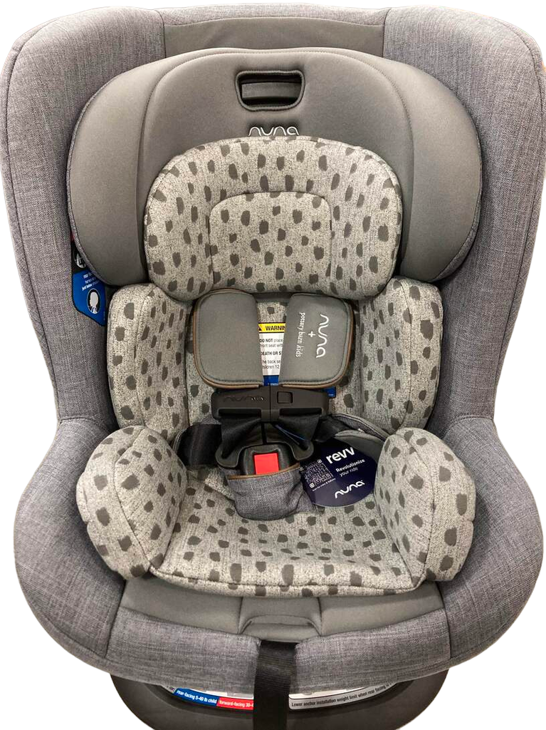 Nuna Revv Rotating Convertible Car Seat, 2022, Brushstroke Dot