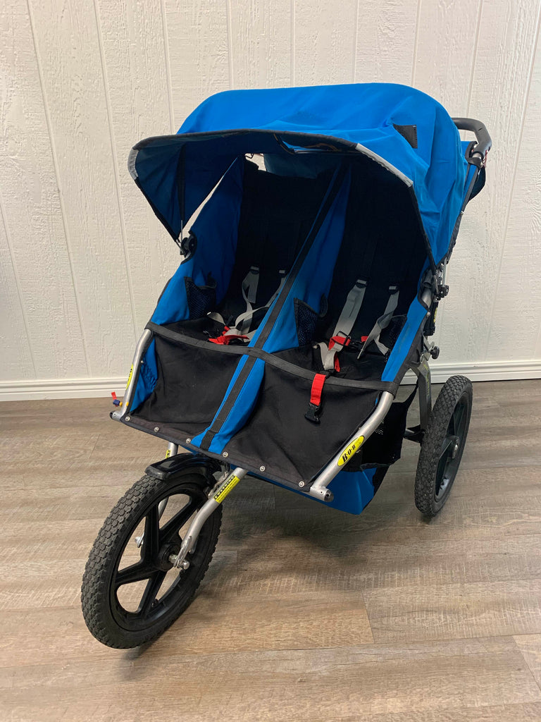 Bob double sale stroller blue