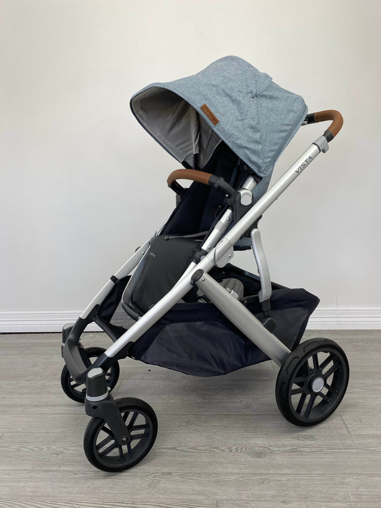 Uppababy vista sales blue melange