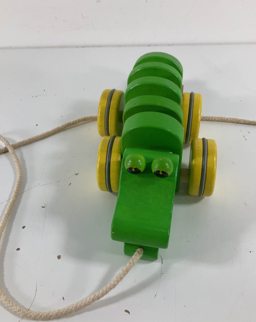 Plan Toys Wooden Dancing Alligator Push And Pull Toy
