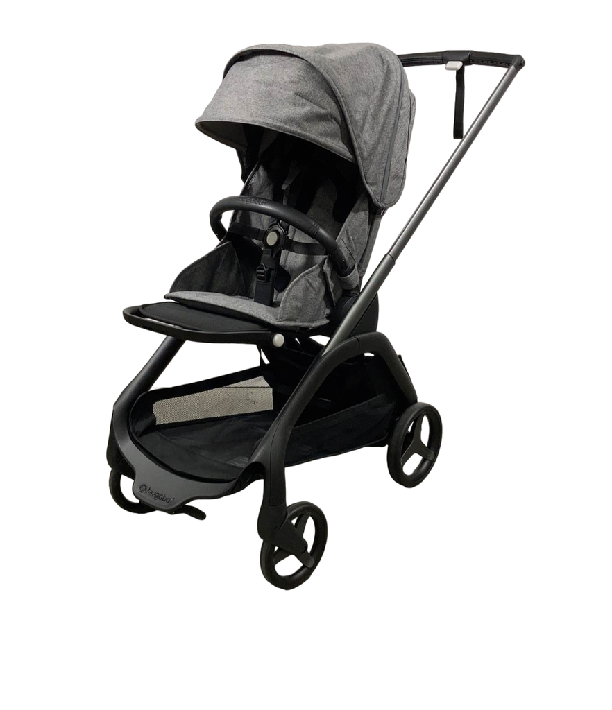 Bugaboo Dragonfly Stroller, 2023, Graphite, Grey Melange, Grey Melange