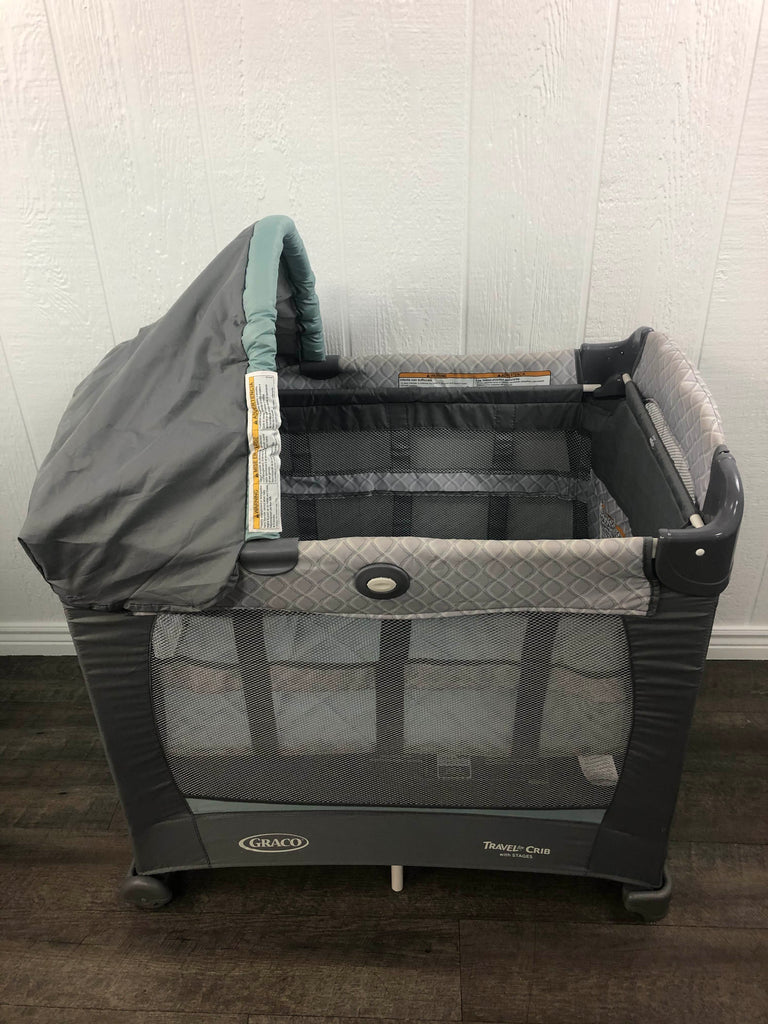 Graco travel lite crib with sale stages manor