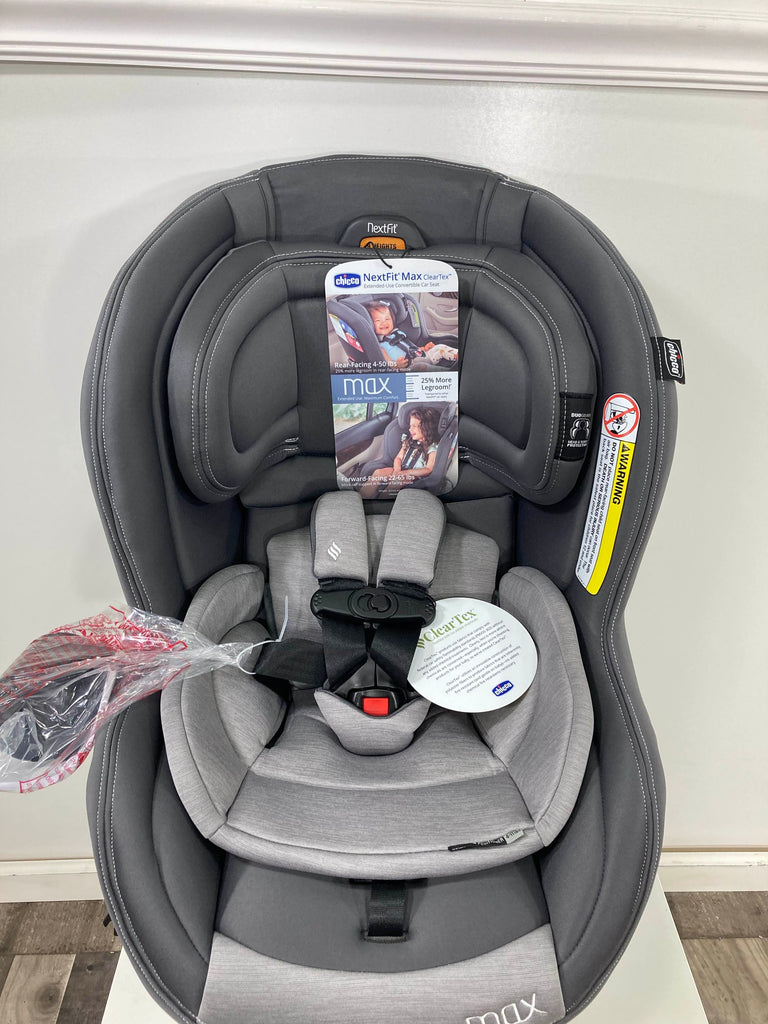 Chicco NextFit Max ClearTex Convertible Car Seat, 2020, Shadow