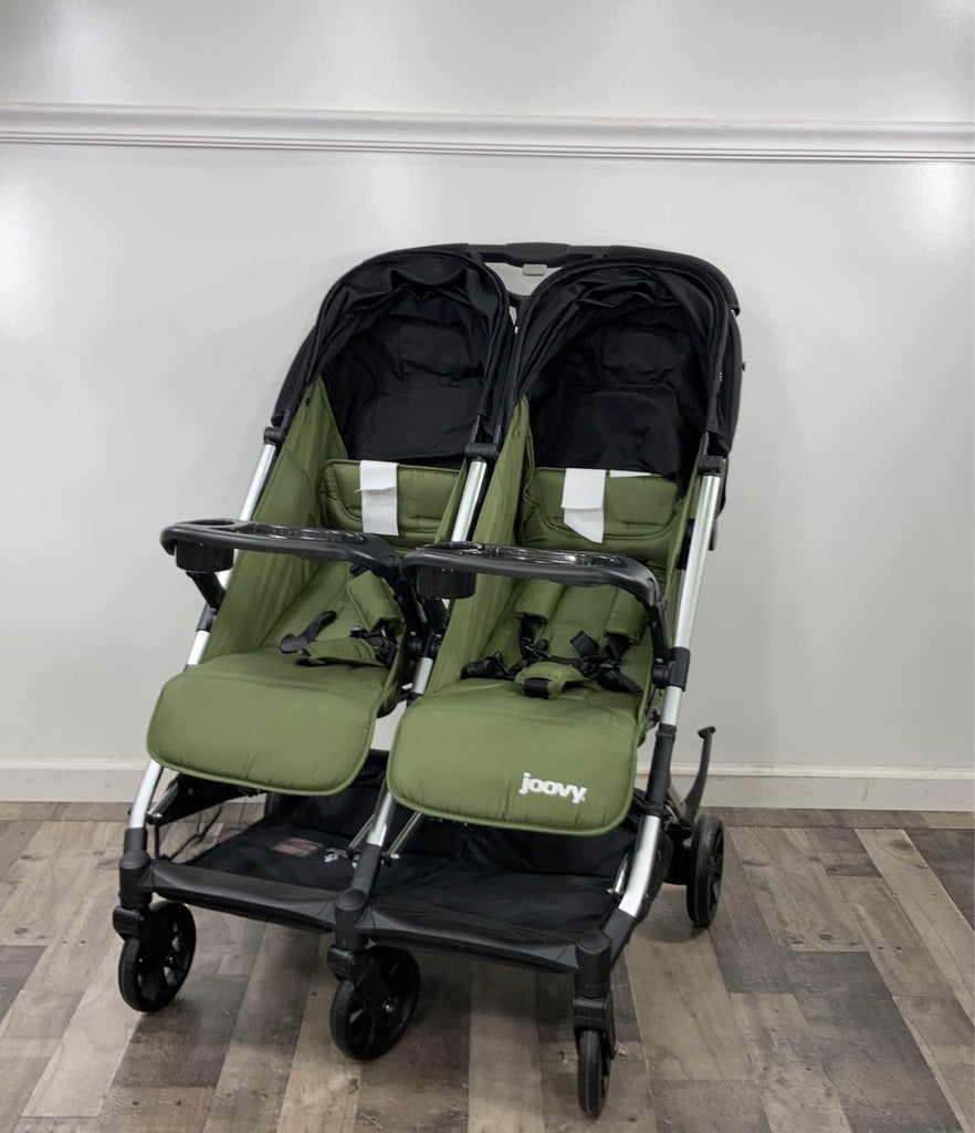 Joovy Kooper X2 Double Stroller, Olive
