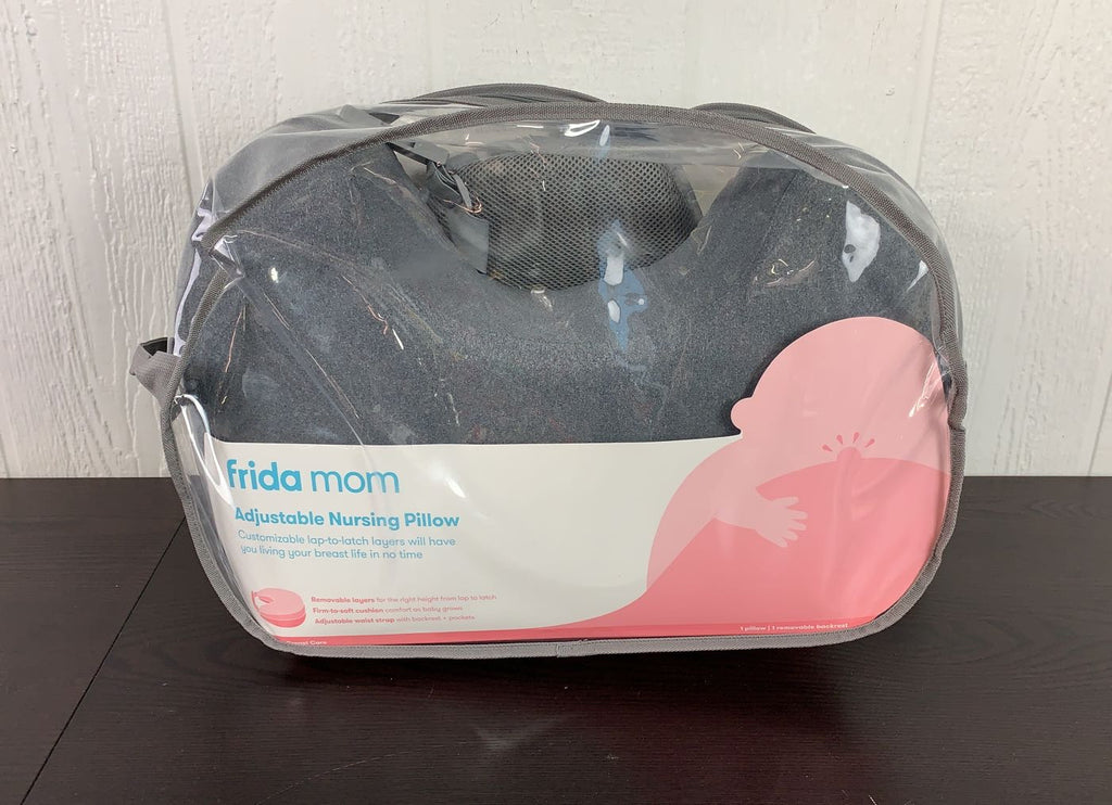 Frida Mom Adjustable Nursing Pillow | Customizable Breastfeeding Pillow for  Mom + Baby Comfort with Back Support, Adjustable Wrap Around Waist Strap